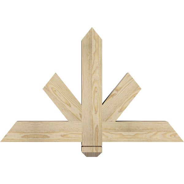 Ekena Millwork Kennewick Rough Sawn Timber Gable Bracket, Douglas Fir, 36"W x 23"H x 4"D x 4"F, 15/12 Pitch GBW036X23X0404KEN00RDF - main